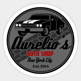 Aurelio's auto shop Sticker